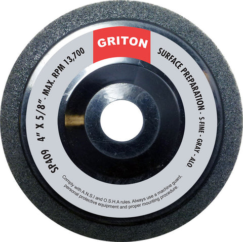 SP409 4″x 5/8″ T27 Surface Preparation Wheel, Gray, S. Fine (10/pack)