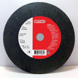 CA1045 10″x1/16″x5/8″ T1, for Metal Cutting (10/pack)