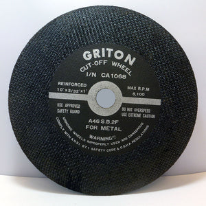 CA1068 10″x3/32″x1″ T1, for Metal Cutting (10/pack)