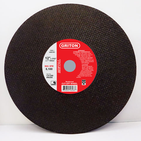 CA1268 12″x3/32″x” T1, for Metal Cutting (10/pack)