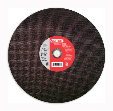 CA1298 12″ x 1/8″ x 1″ for Metal Cutting (10/pack)