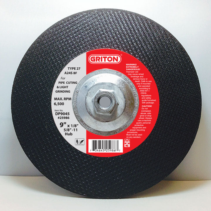 DP7045 7″x 1/8″x 5/8-11 T-27 METAL Cutting & Light Grinding (10/pack)