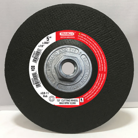 DT5025 5″x .060″x 5/8-11 T-27 METAL Cutting (10/pack)