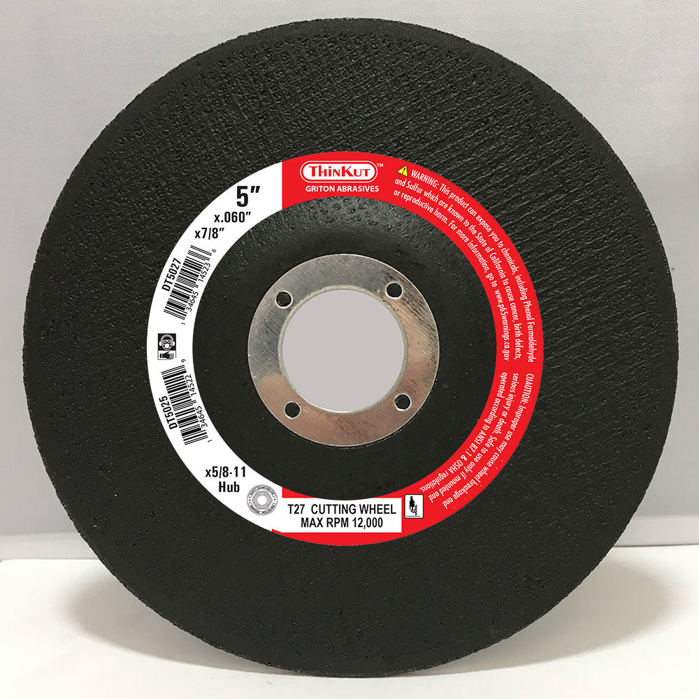 DT5027 5″x .060″x 7/8″ T-27 METAL Cutting (10/pack)